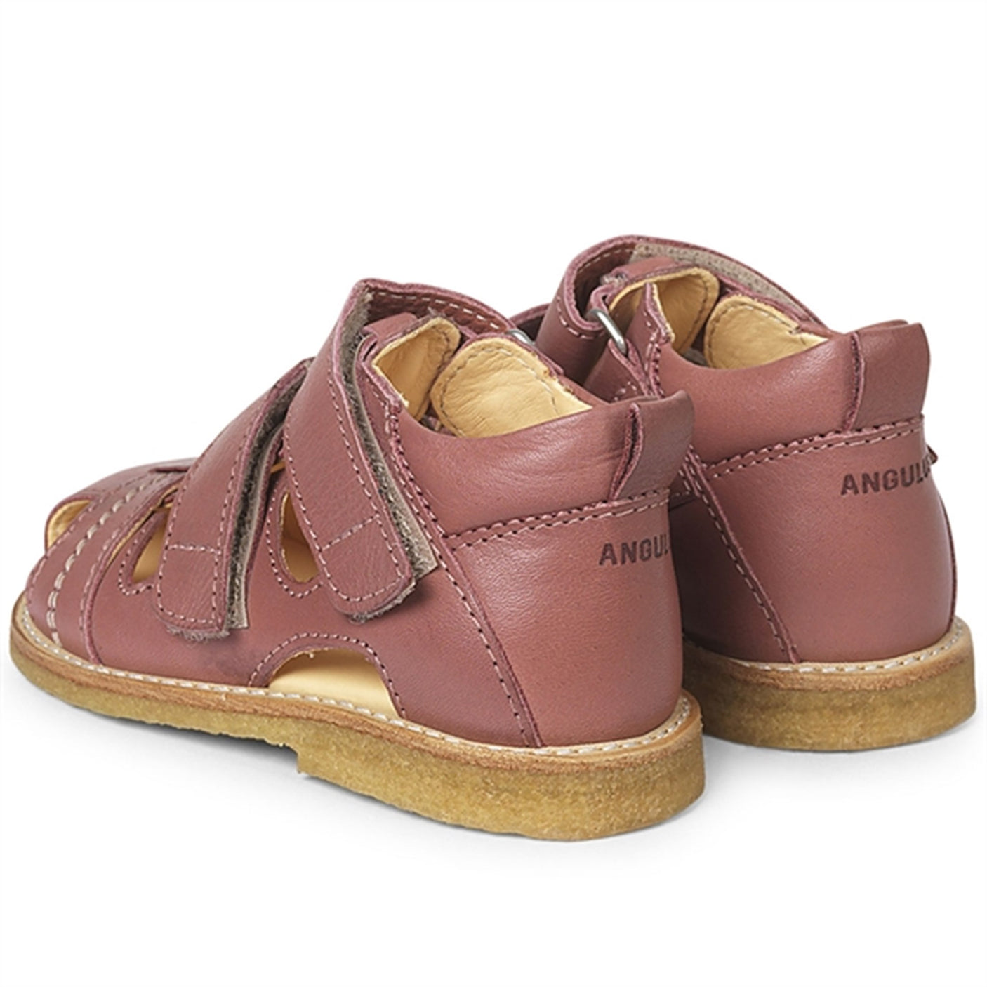 Angulus Starter Sandal w. Velcro Old Rose 0506-101-1411