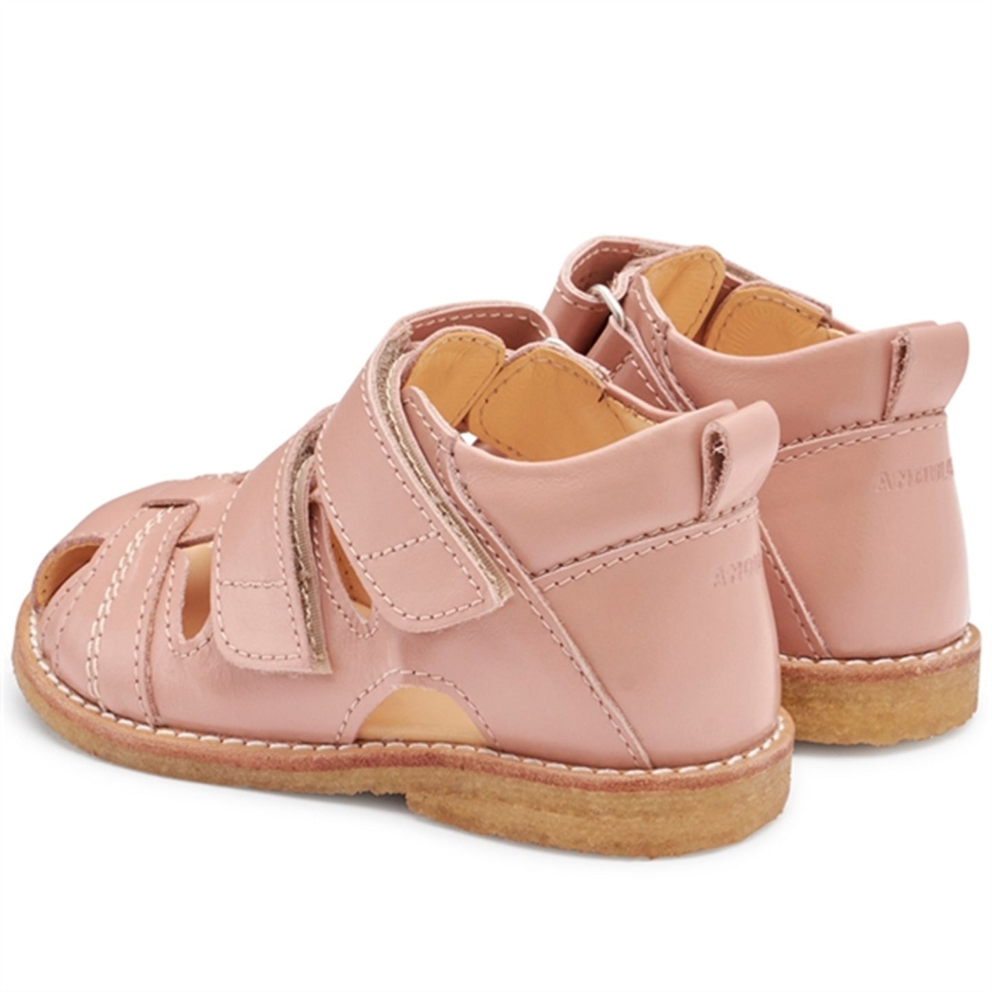 Angulus Starter Sandal W. Velcro Dark Peach