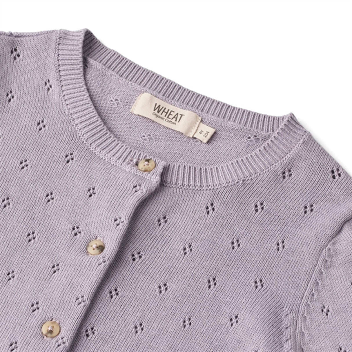 Wheat Lavender Maia Knit Cardigan