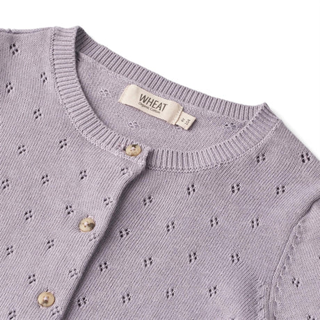Wheat Lavender Maia Knit Cardigan