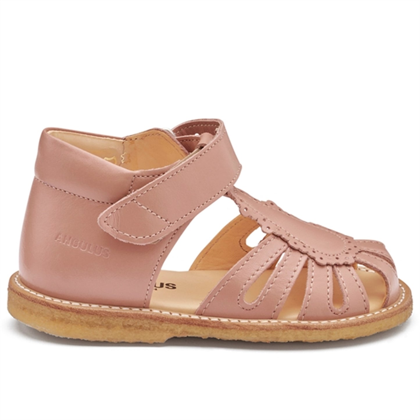 Angulus Starter Sandal W. Velcro Dark Peach
