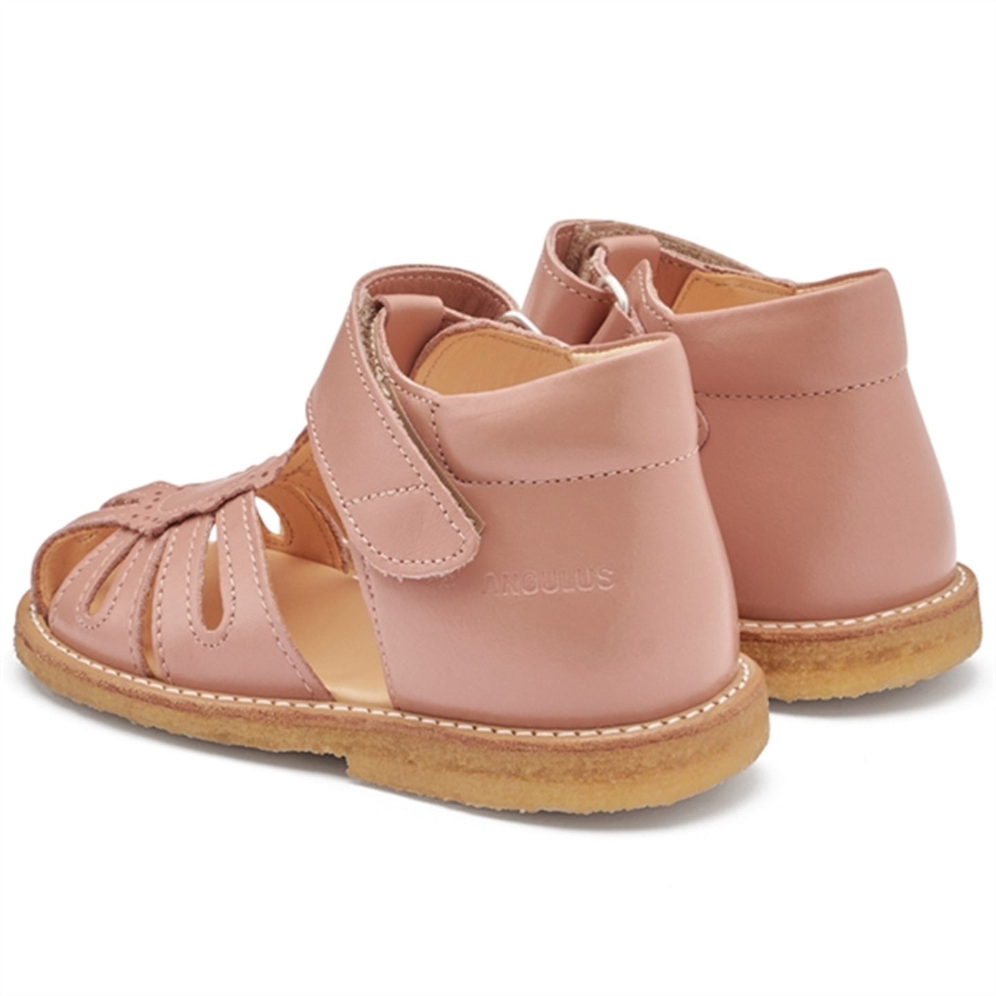 Angulus Starter Sandal W. Velcro Dark Peach