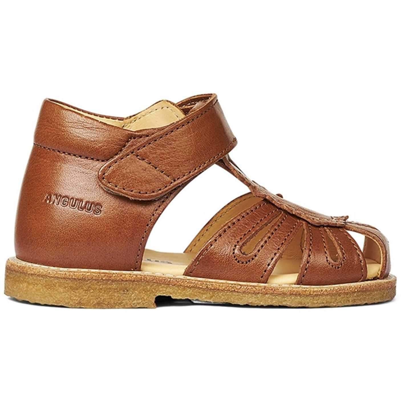 Angulus Starter Sandal W. Velcro Cognac