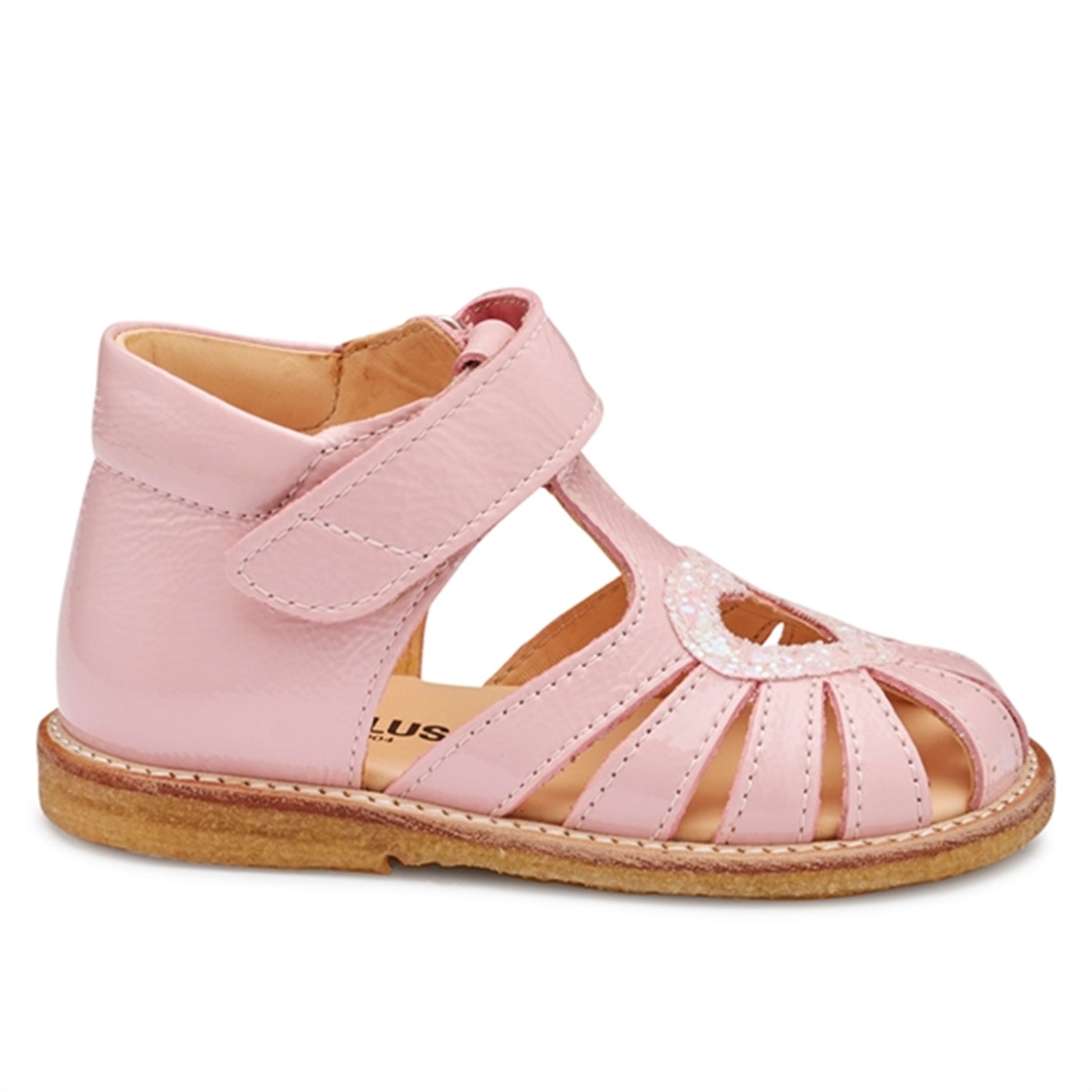 Angulus Starter Sandal W. Velcro Rose/Rose Glitter