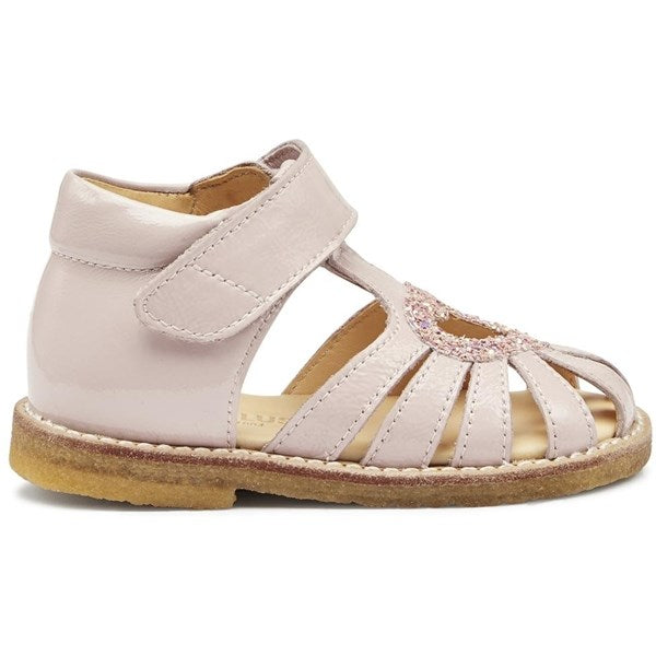 Angulus Starter Sandals Pale Rose/Rose Glitter