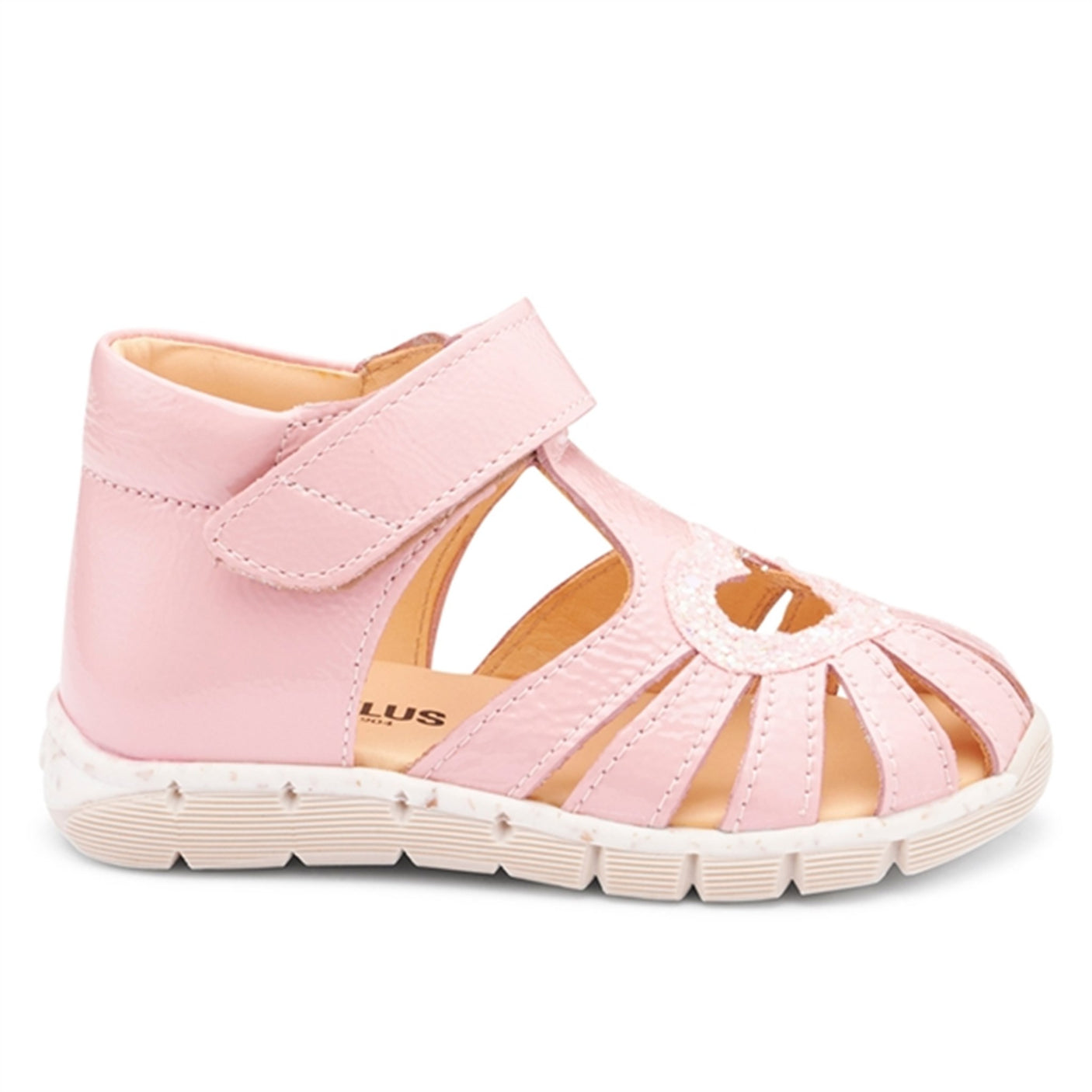 Angulus Starter Sandal W. Velcro Rose/Rose Glitter