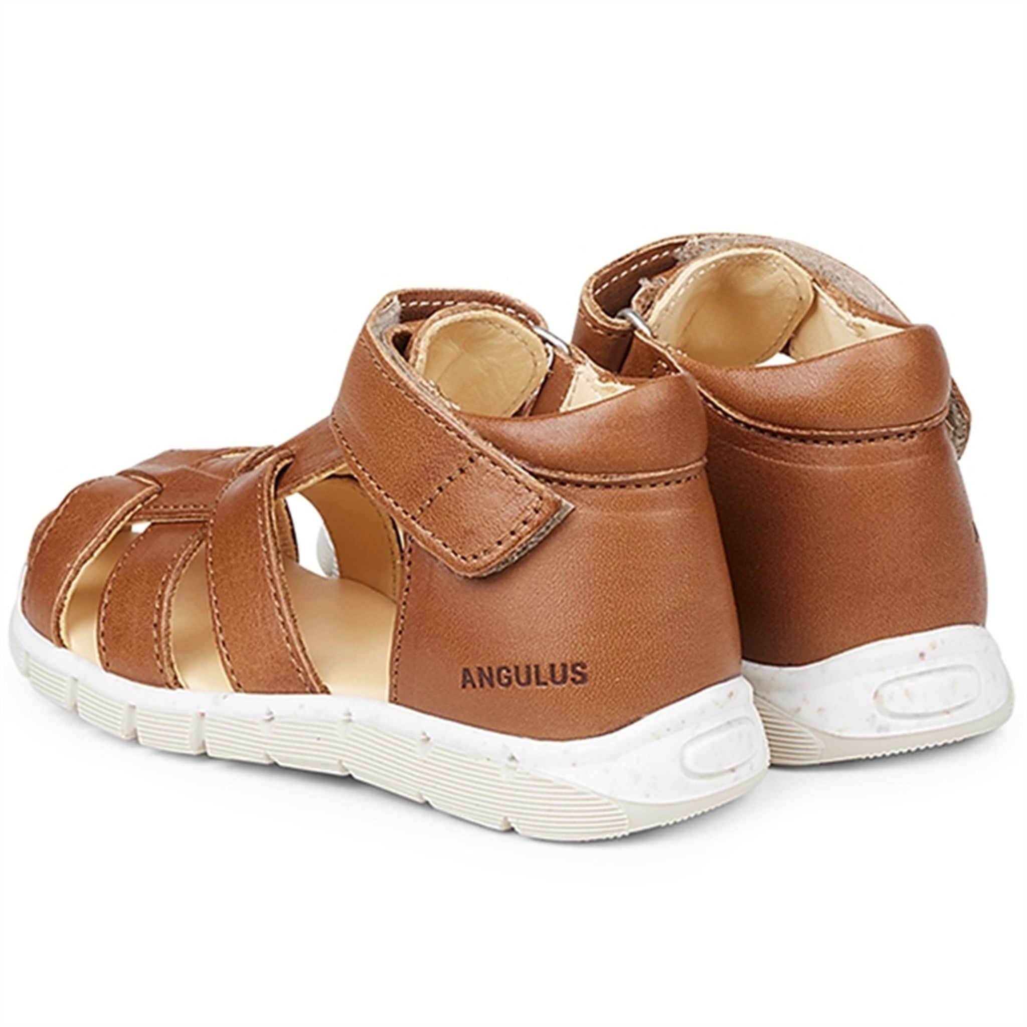 Angulus Starter Sandal w. Velcro Cognac 0575-102-1545 2
