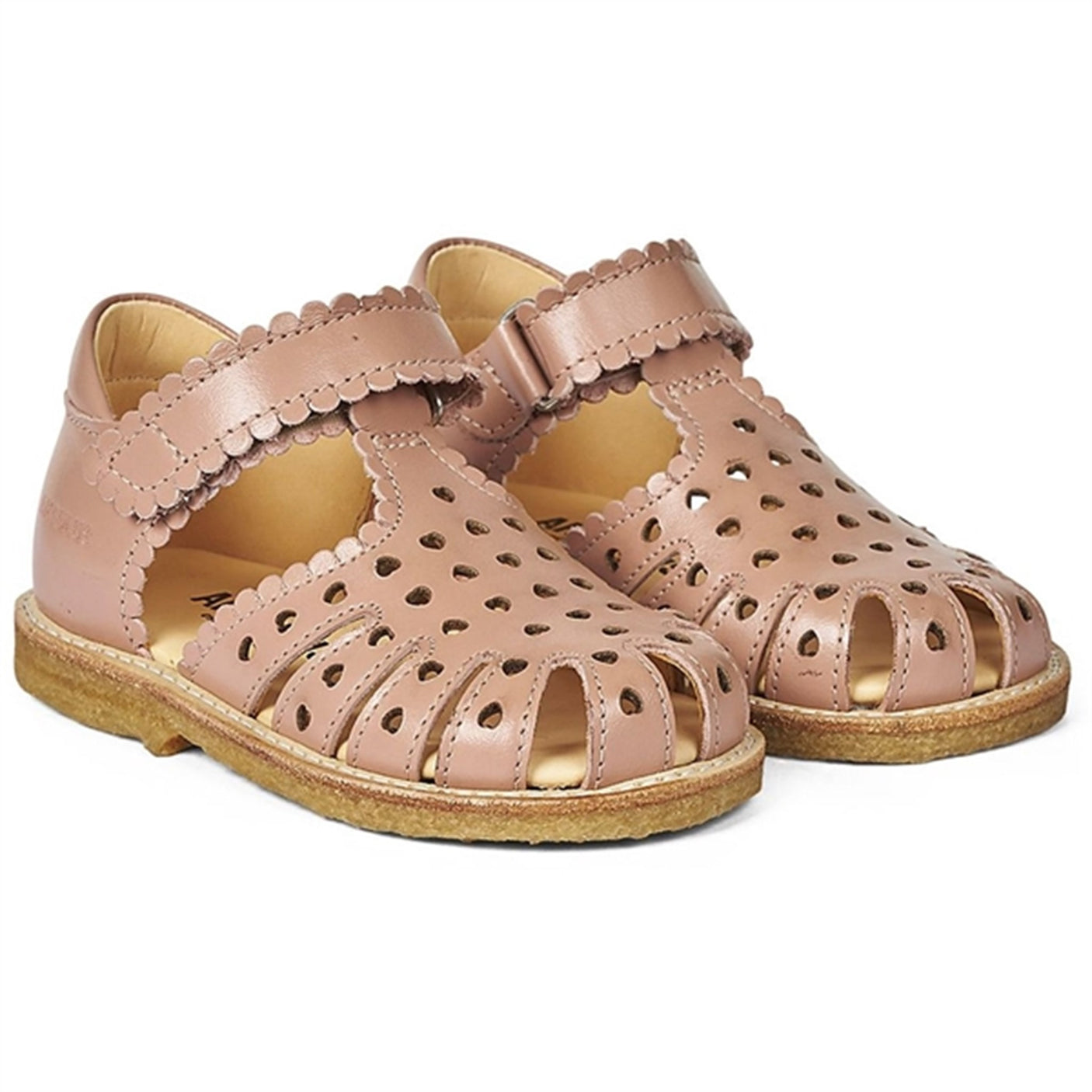 Angulus Starter Sandal W. Velcro Dark Peach