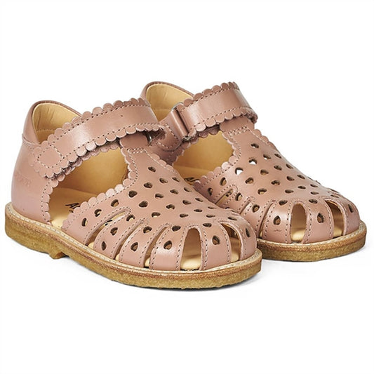 Angulus Starter Sandal W. Velcro Dark Peach