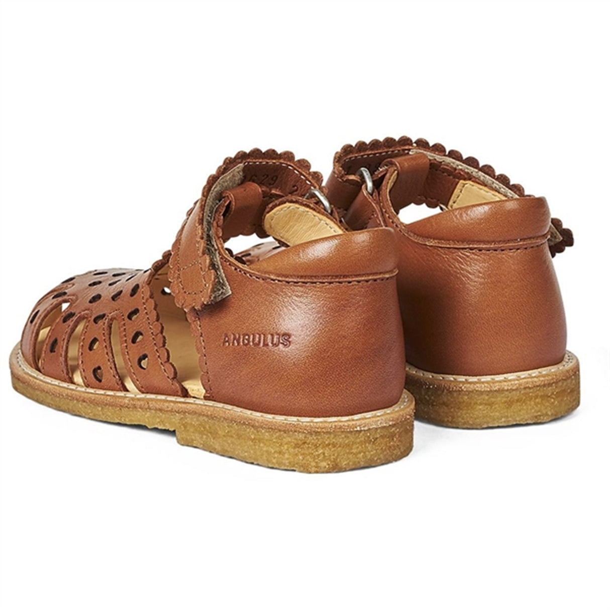 Angulus Starter Sandal W. Velcro Cognac