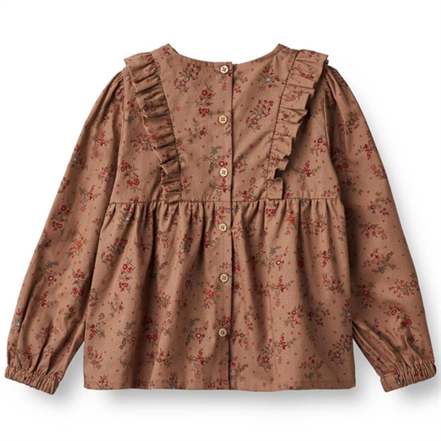 Wheat Berry Dust Flowers Blouse Nolia