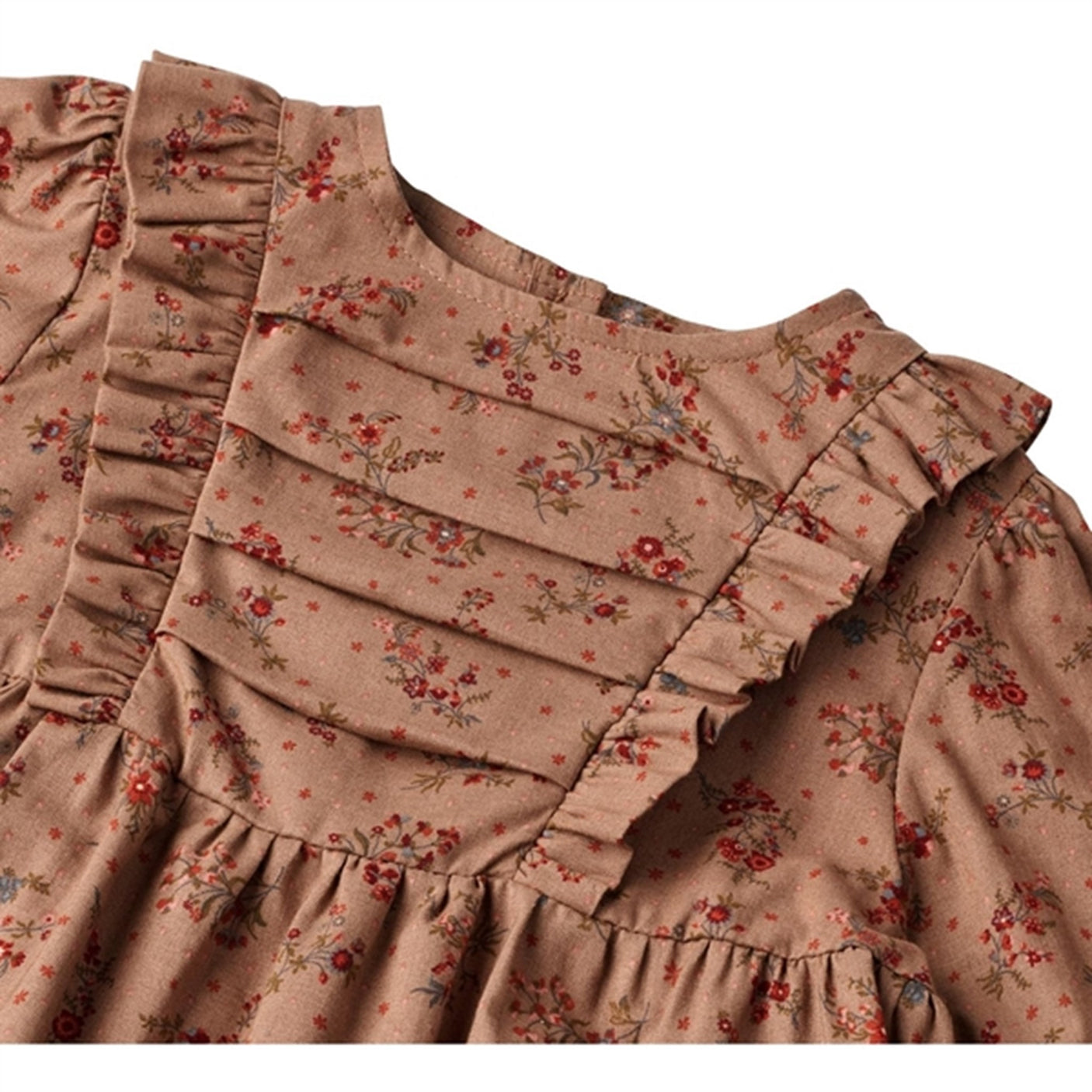 Wheat Berry Dust Flowers Blouse Nolia