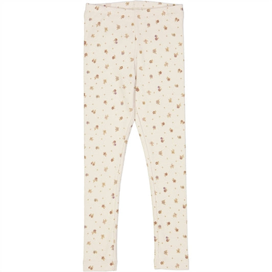 Wheat Chalk Flowers Jersey Leggings