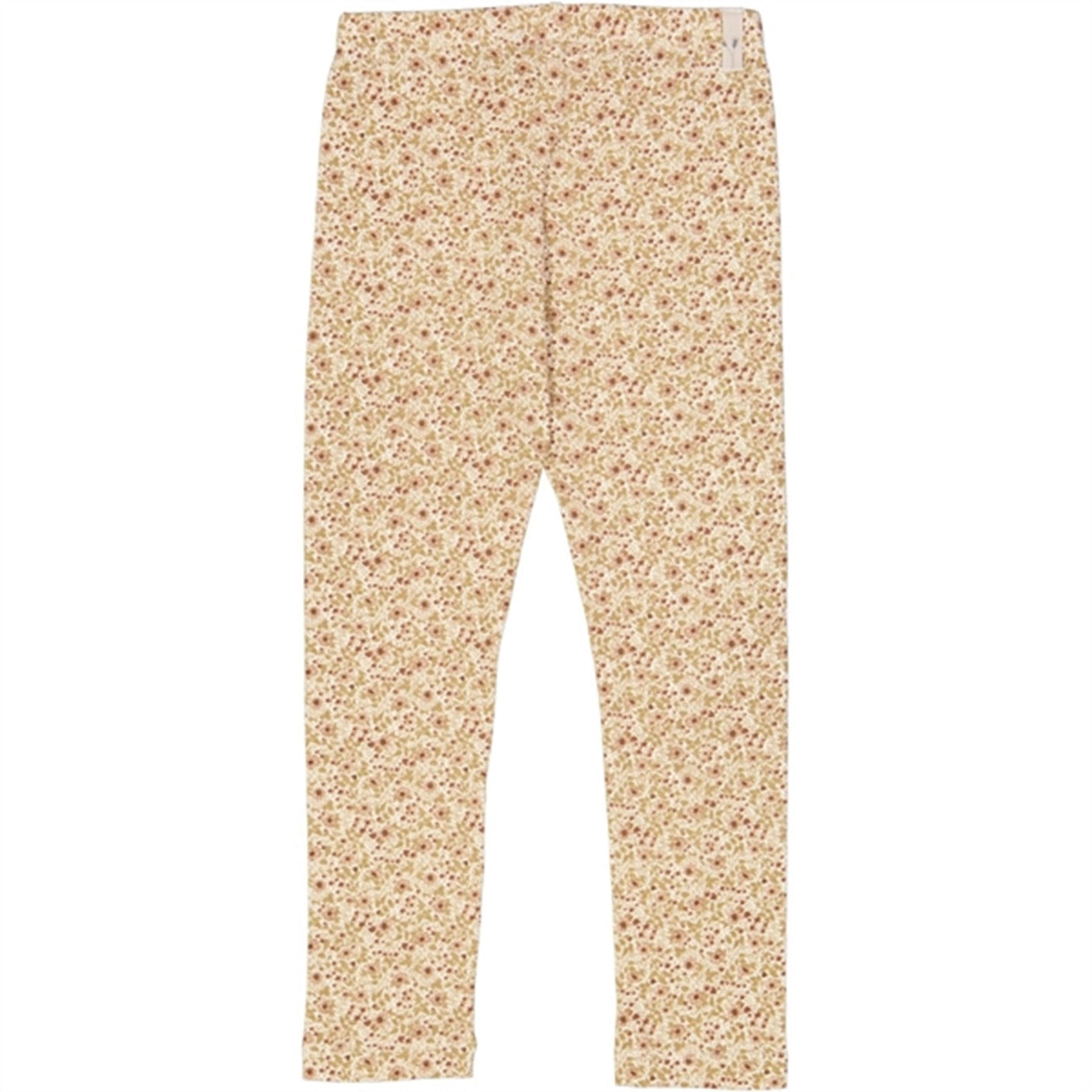 Wheat Eggshell Flowers Jersey Leggings