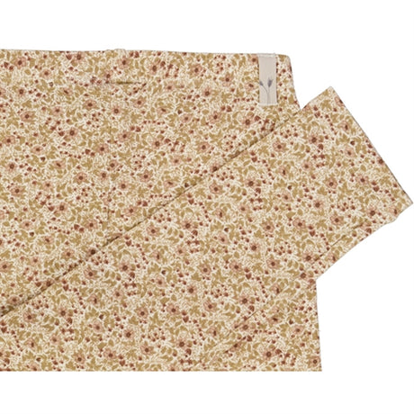 Wheat Eggshell Flowers Jersey Leggings