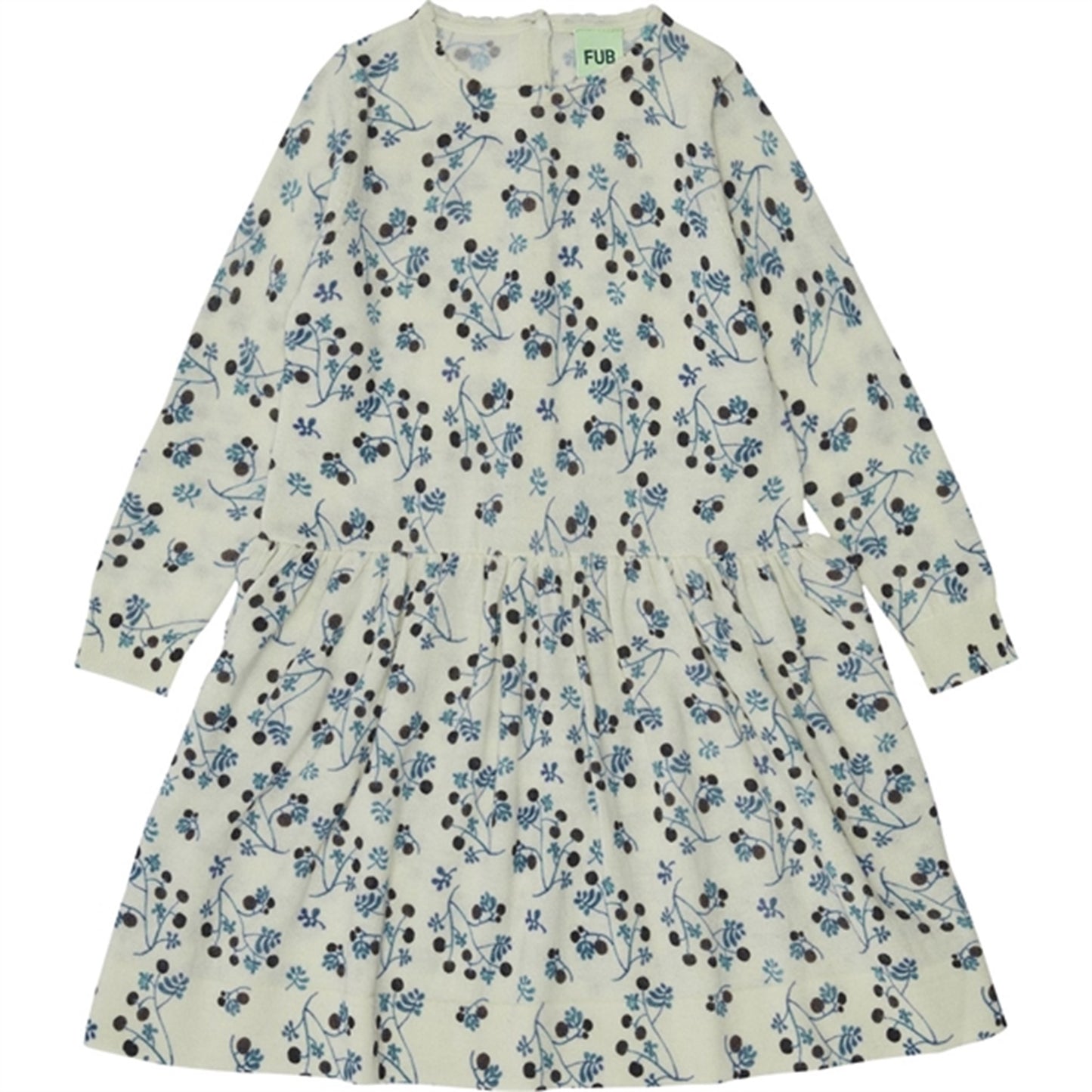 FUB Printed Dress Ecru/Pistachio