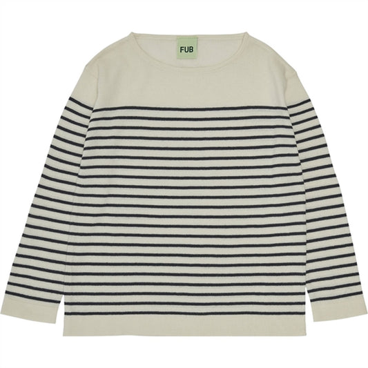 FUB Blouse Ecru/Dark Navy