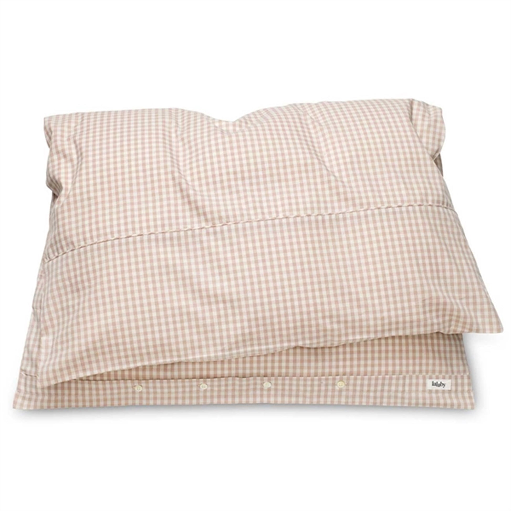 lalaby Beige Gingham Classic Bedding