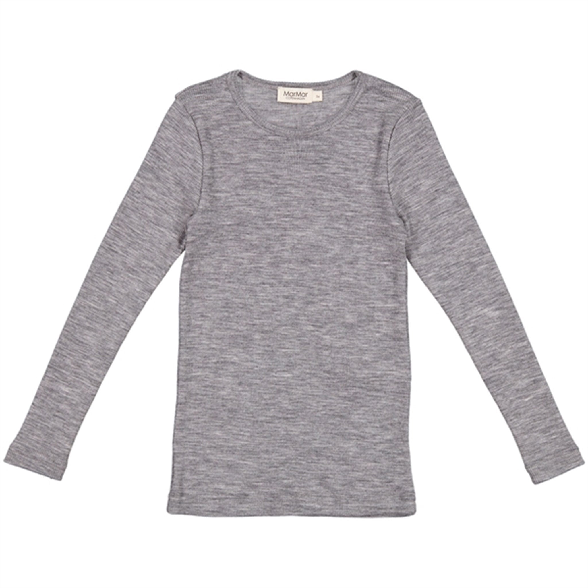 MarMar Wool Rib Grey Melange Tamra T-shirt LS