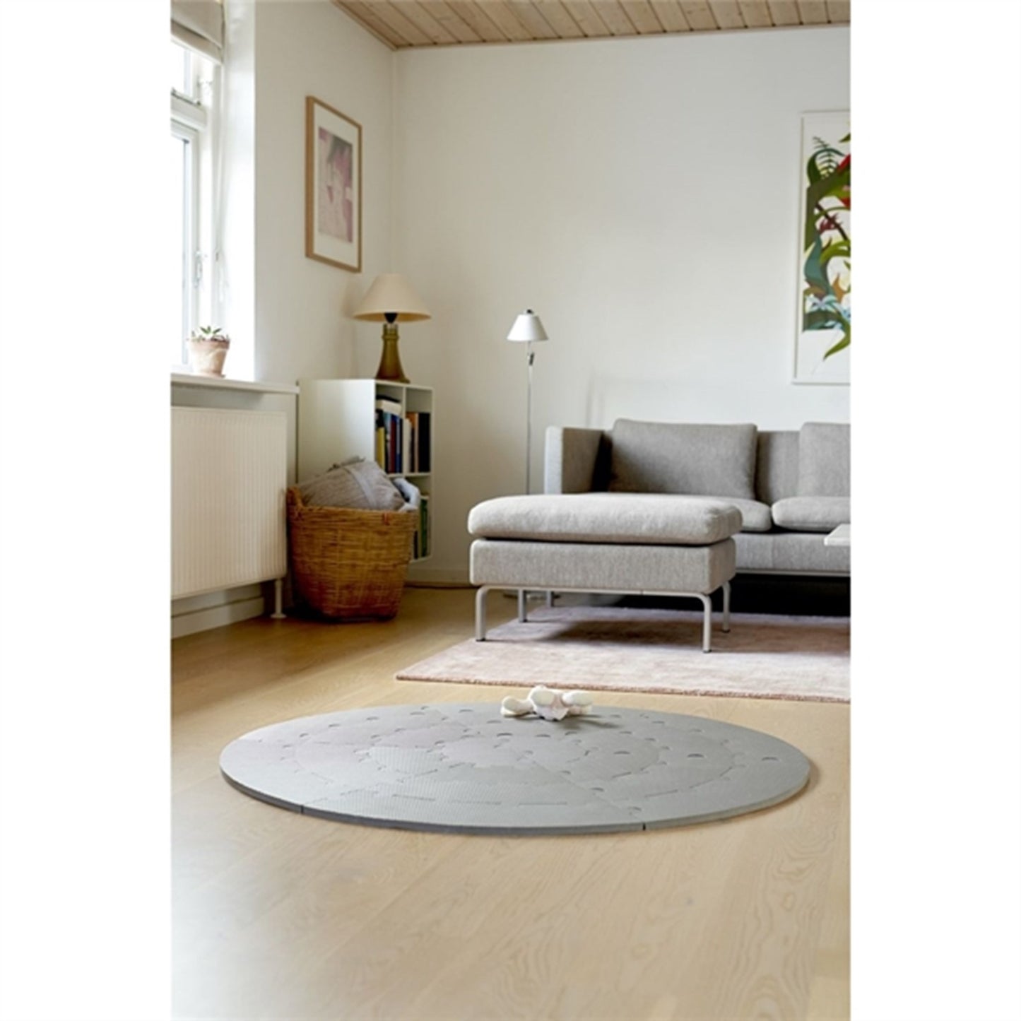 BabyDan RoundAbout Round Foam Playmat Grey