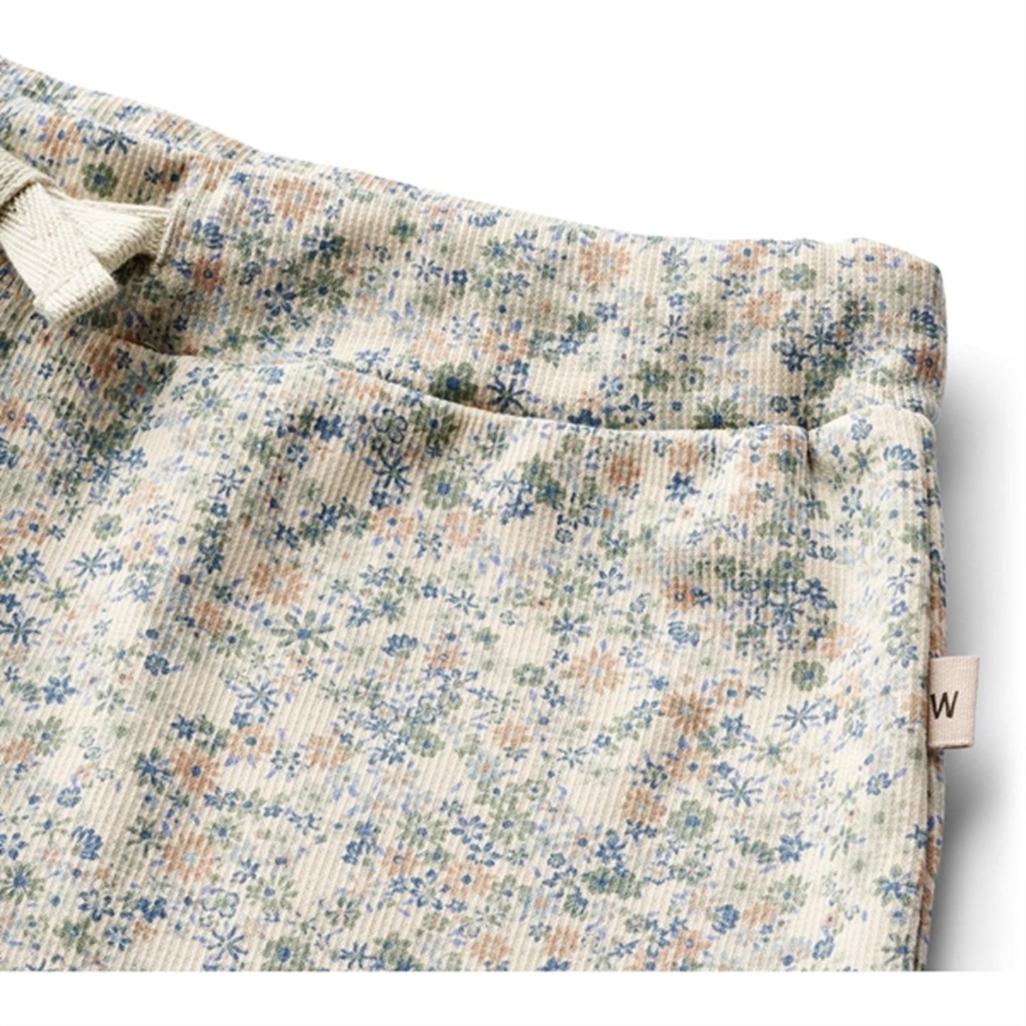 Wheat Sandshell Mini Flowers Rib Shorts Gertrud