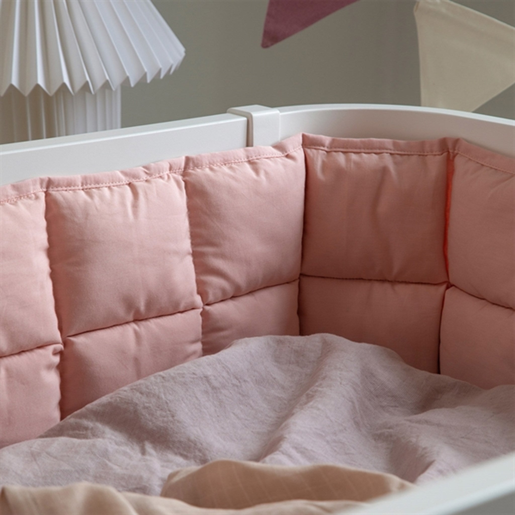 Sebra Kapok Bed Bumper Blossom Pink 2