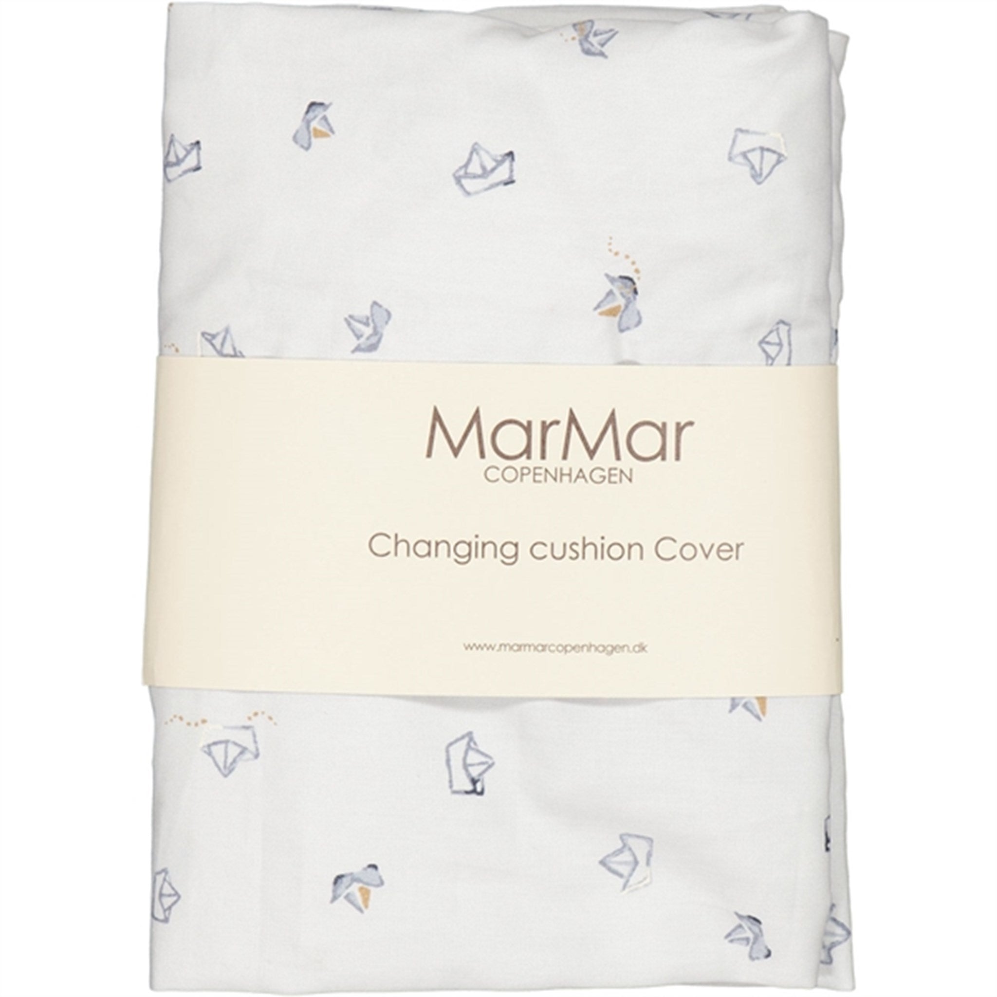 MarMar Changing Cushion Cover Paper Boats 2