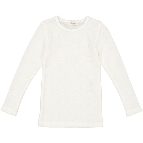 MarMar Wool Pointelle Natural Tamra T-shirt LS