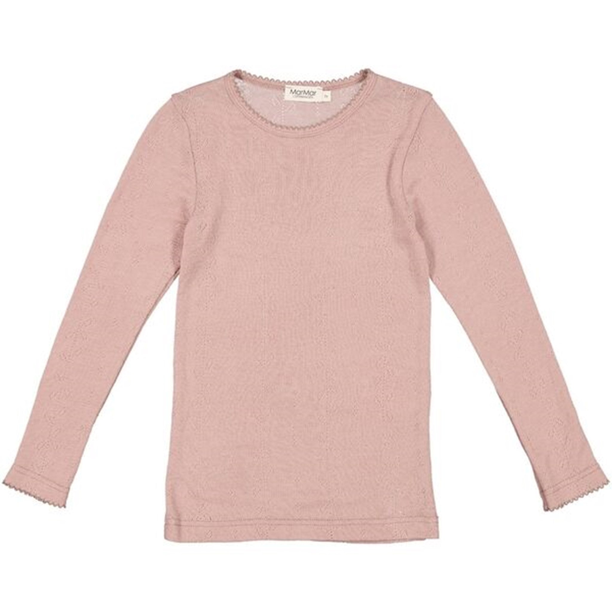 MarMar Wool Pointelle Burnt Rose Tamra T-shirt LS