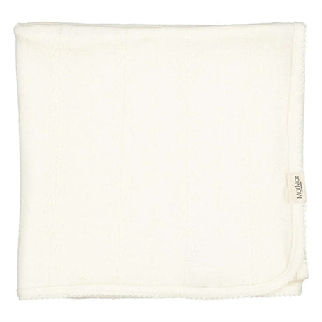 MarMar New Born Wool Pointelle Natural Alida Blanket