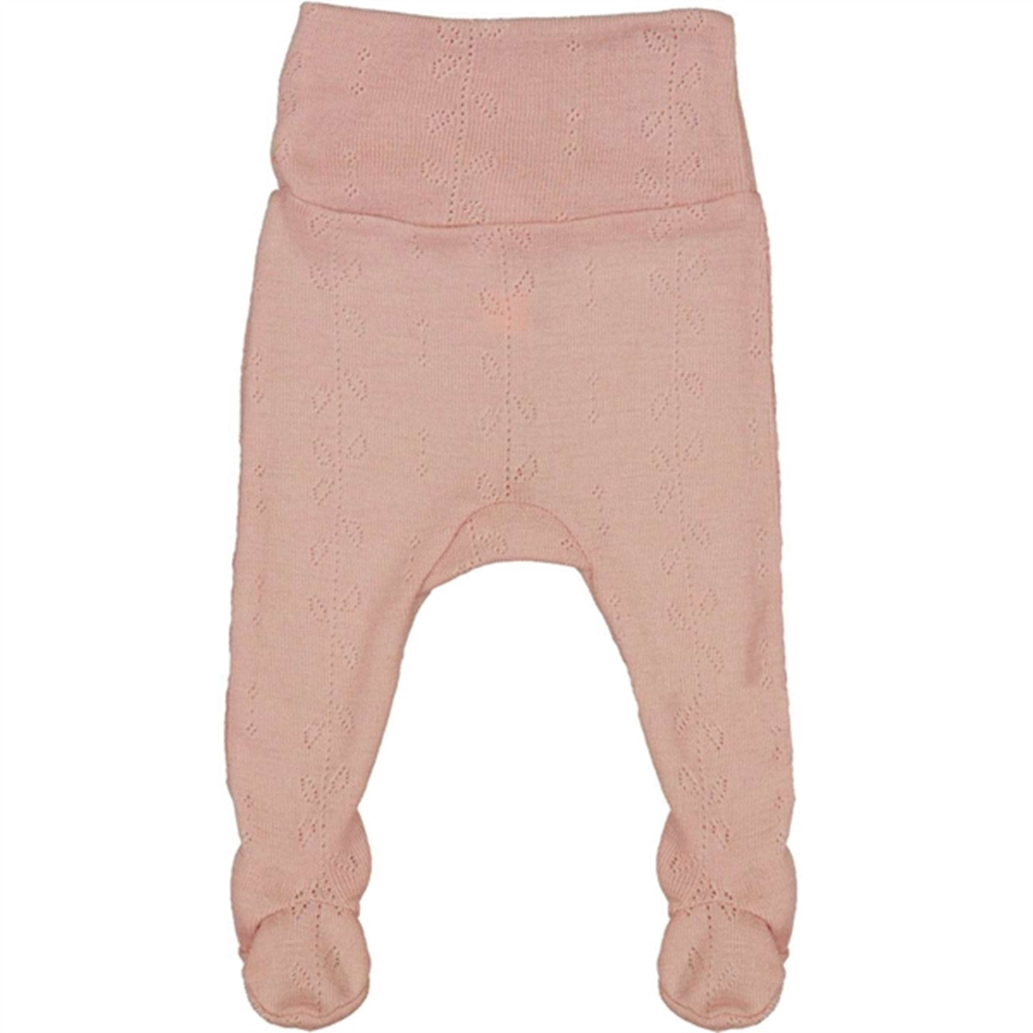 MarMar New Born Wool Pointelle Burnt Rose Pixa Pants