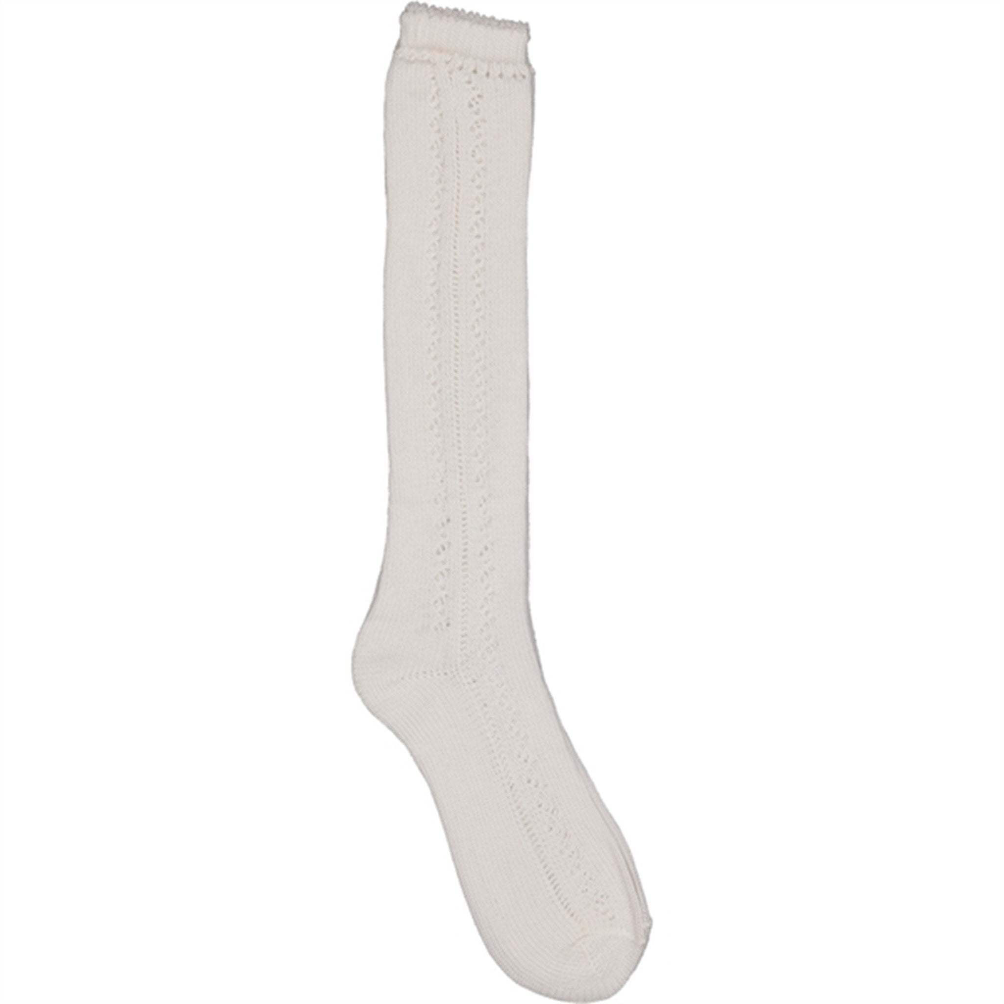 MarMar Gentle White Pointelle Knee Socks