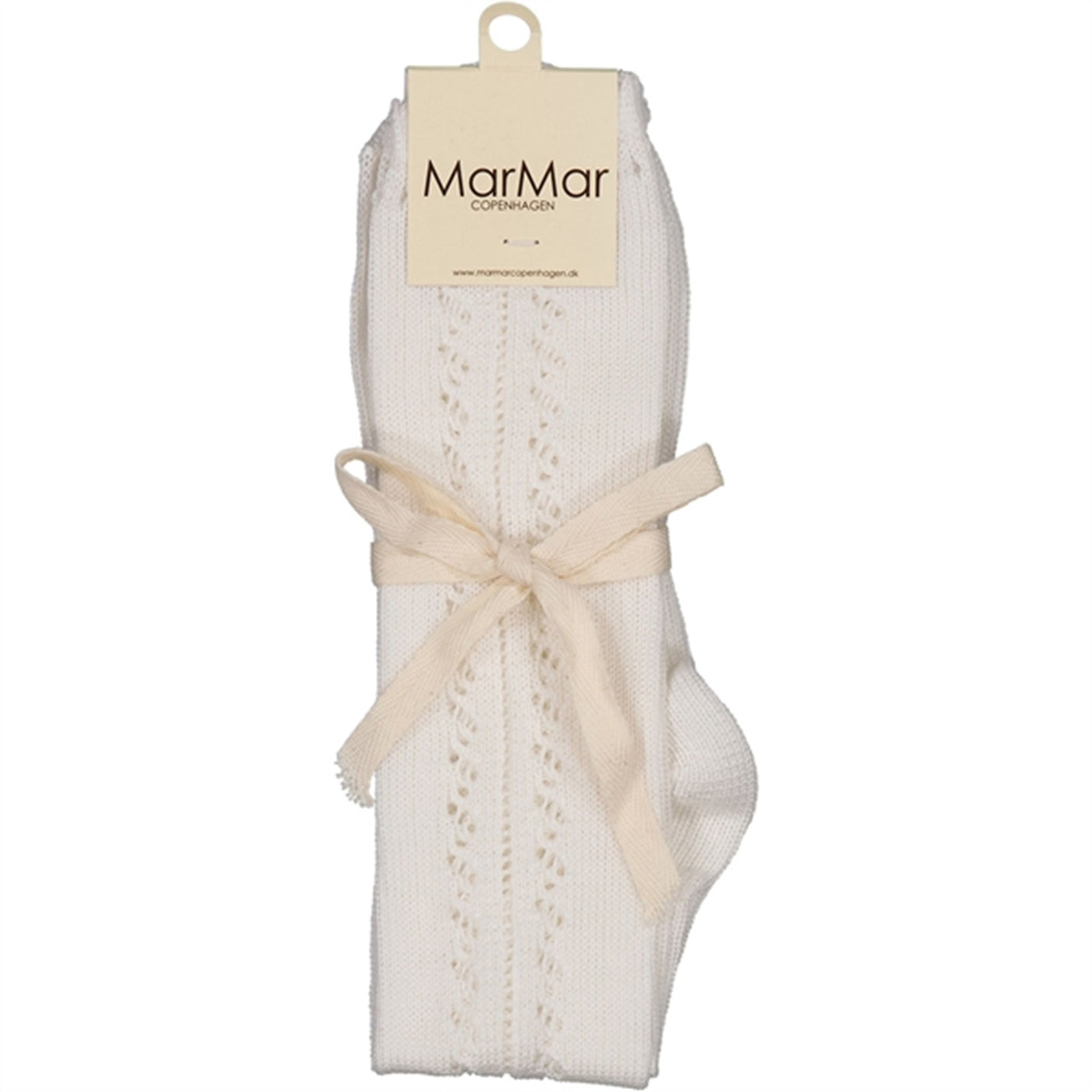 MarMar Gentle White Pointelle Knee Socks