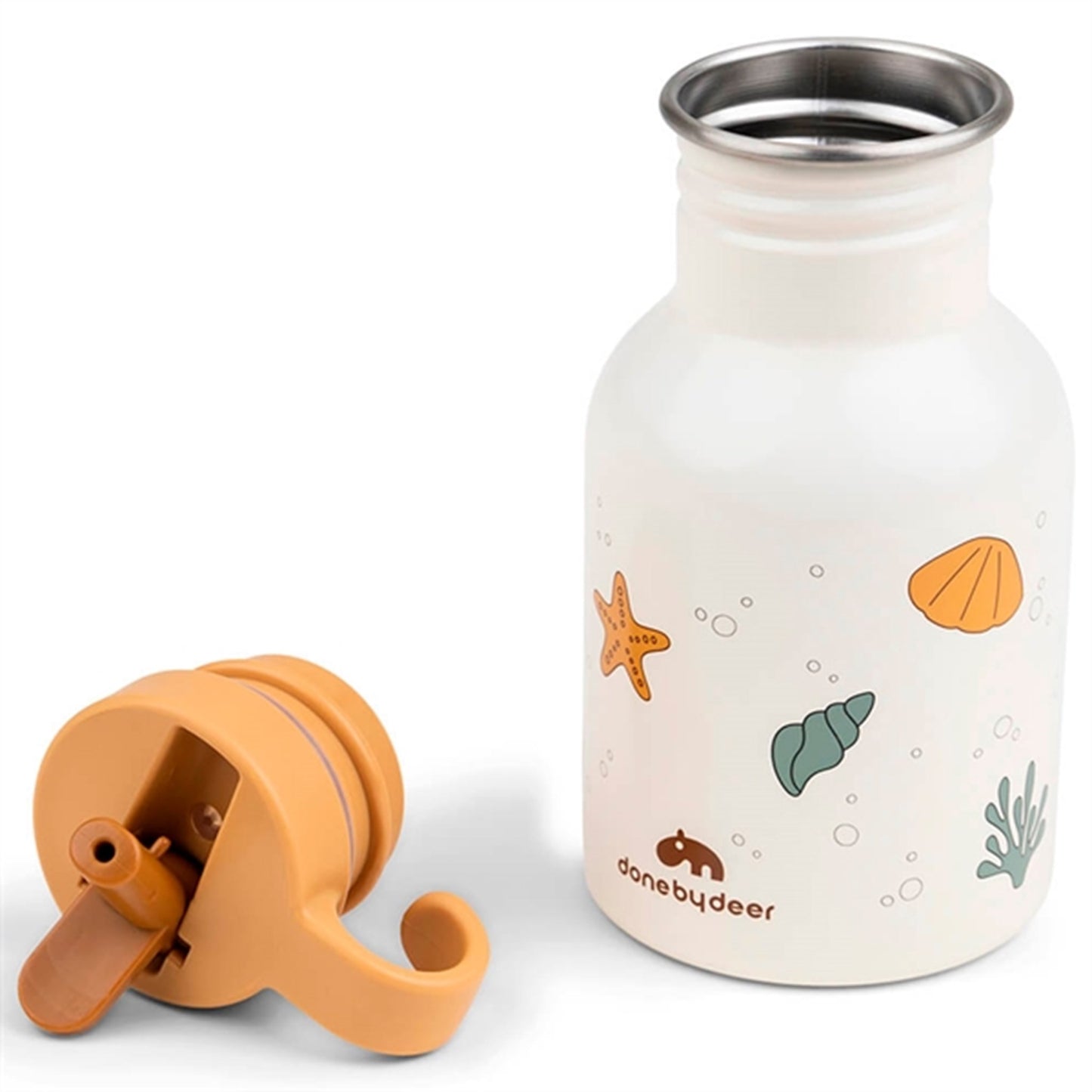 Done by Deer Metal Bottle Sea Friends Beige
