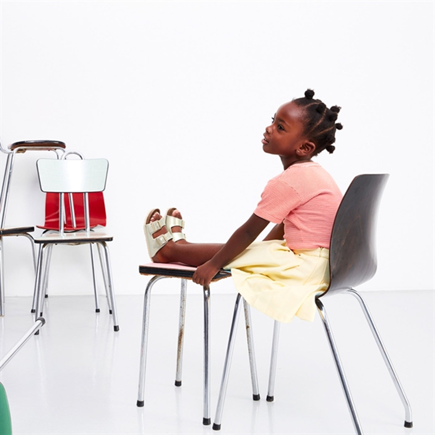 Birkenstock Arizona Kids Electric Metallic Gold Sandals