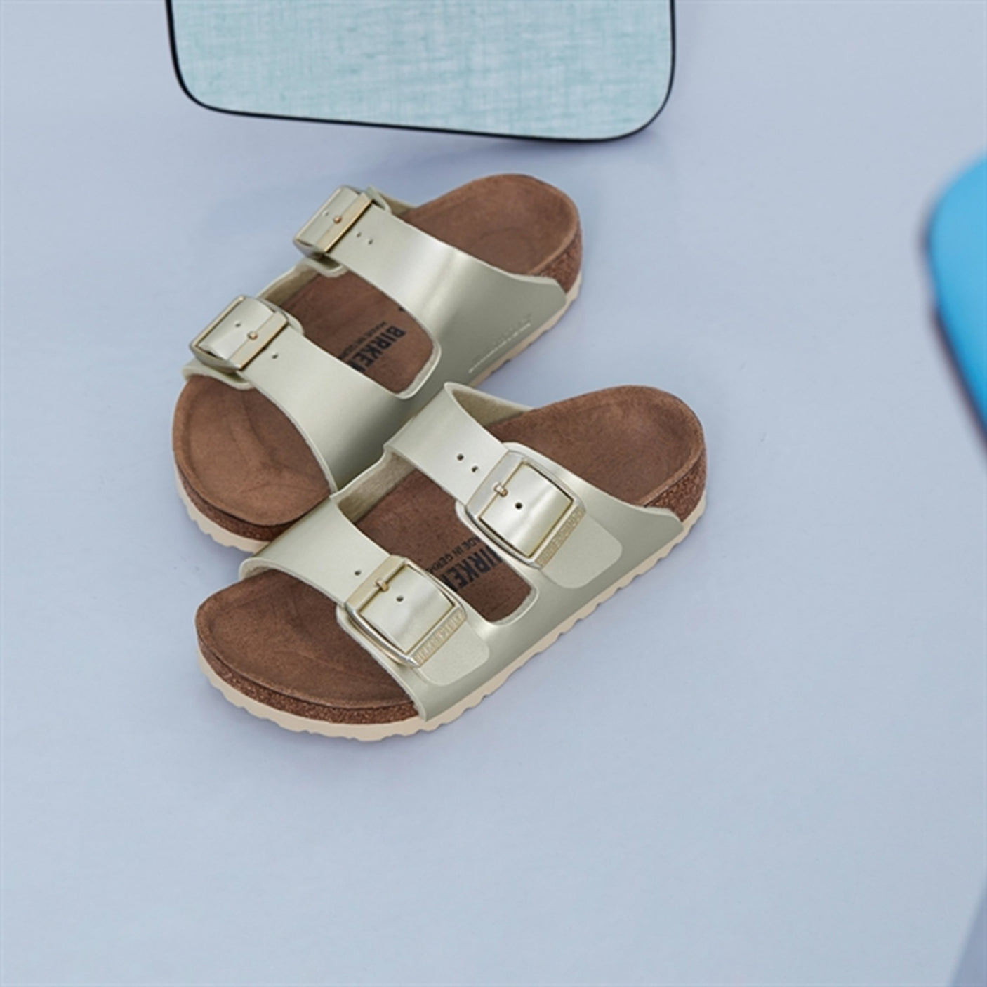 Birkenstock Arizona Kids Electric Metallic Gold Sandals
