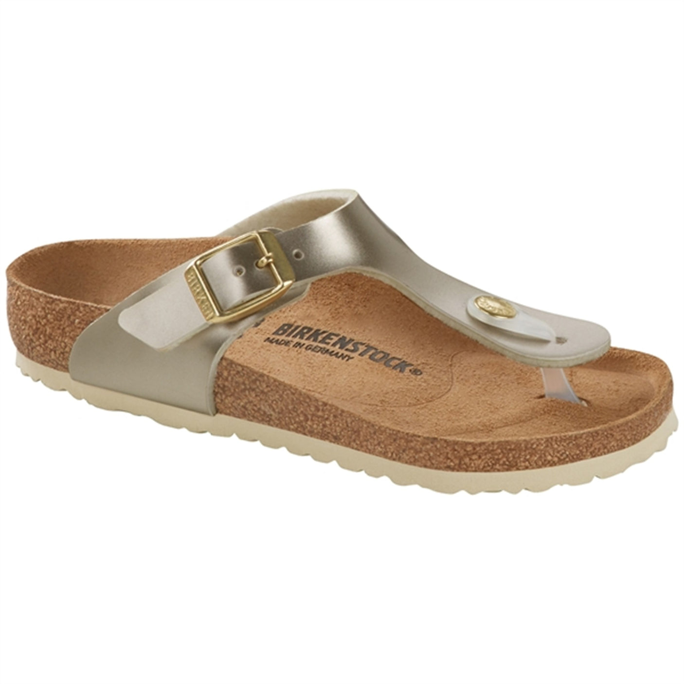 Birkenstock Gizeh Kids Electric Metallic Gold Sandals