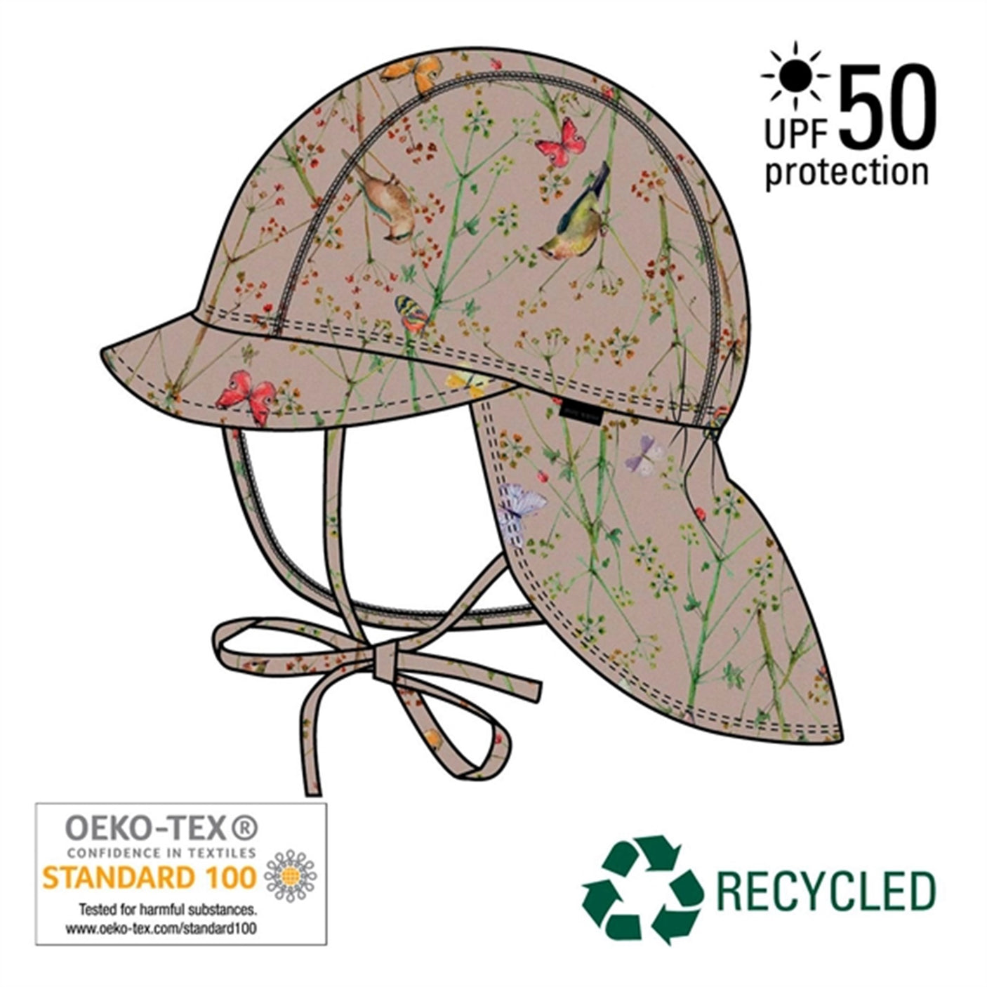 Mikk-Line Swim Hat Print Recycled Nirvana