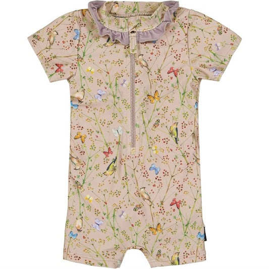 Mikk-Line UV Swimsuit Frill AOP Nirvana