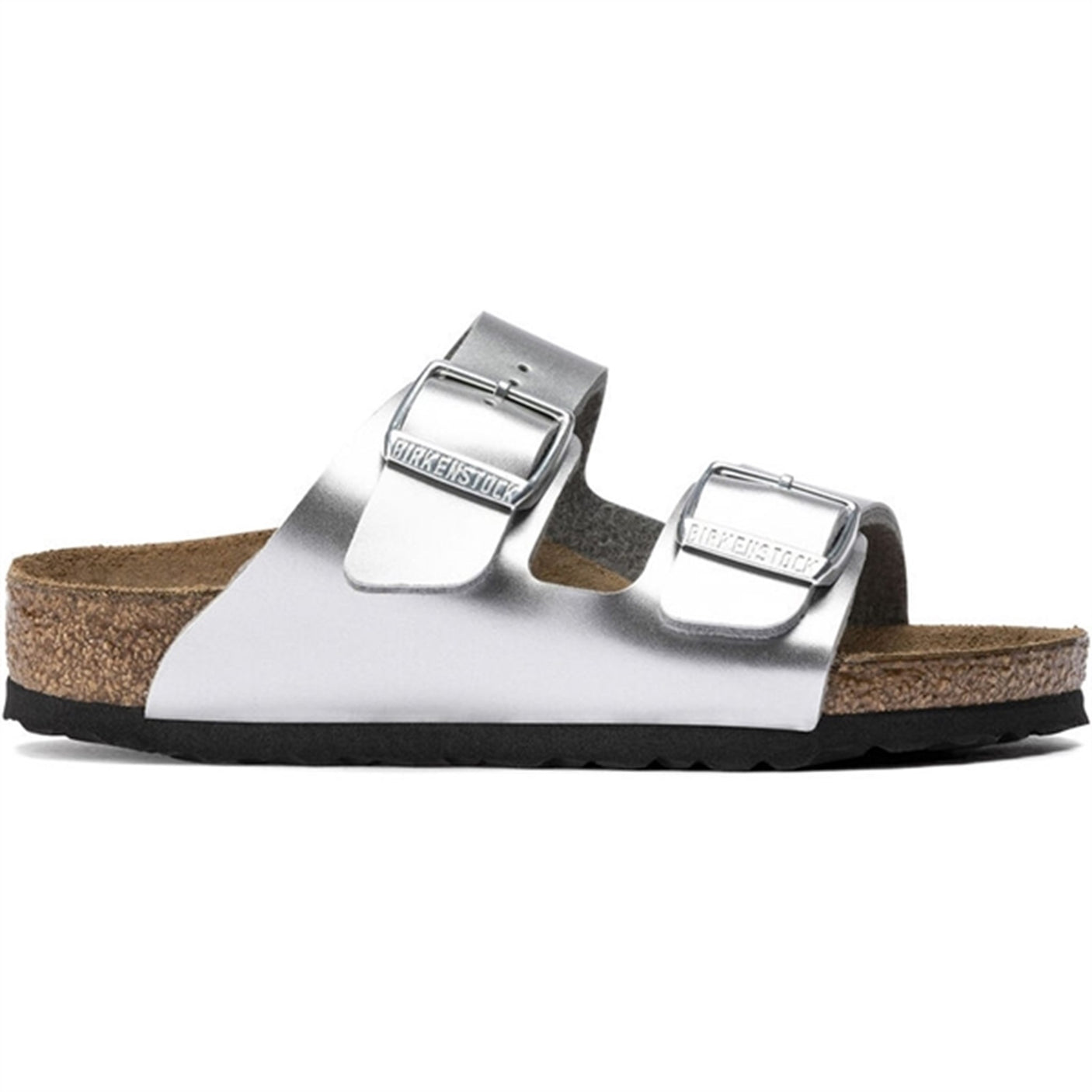 Birkenstock Arizona Kids BF Electric Metallic Silver Sandals