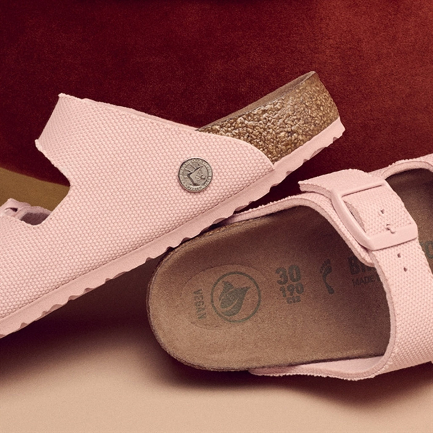 Birkenstock Arizona Kids TEX Canvas Soft Pink Sandals