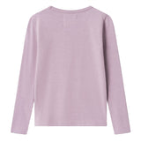 Wood Wood Light Amethyst Kim Arch Logo Bluse