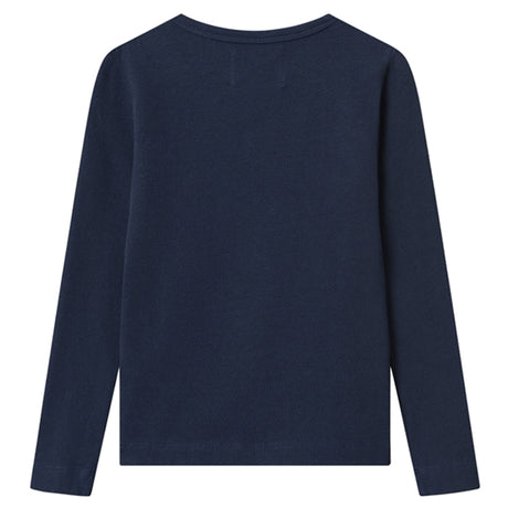 Wood Wood Navy Kim Arch Logo Shirt