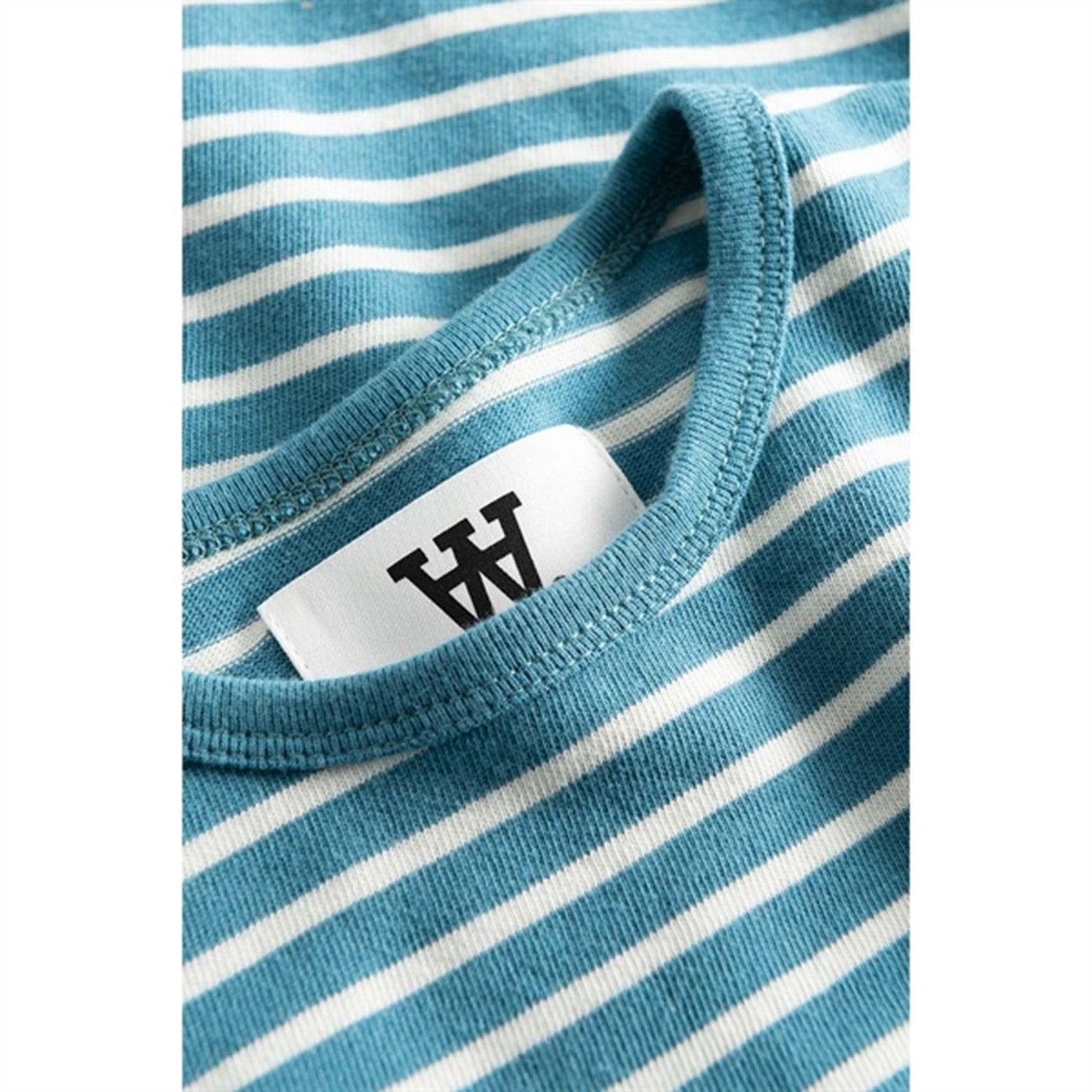 Wood Wood Bright Blue/Off White Stripes Kim Shirt