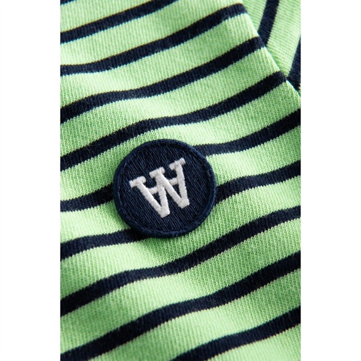 Wood Wood Pale Green/Navy Stripes Kim Shirt