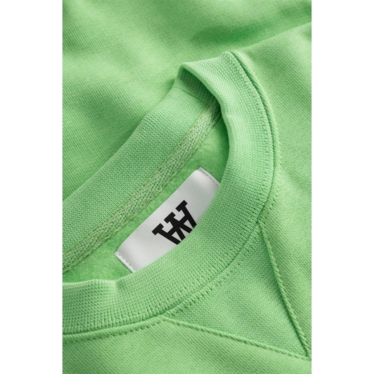 Wood Wood Pale Green Rod Arch Logo Sweatshirt