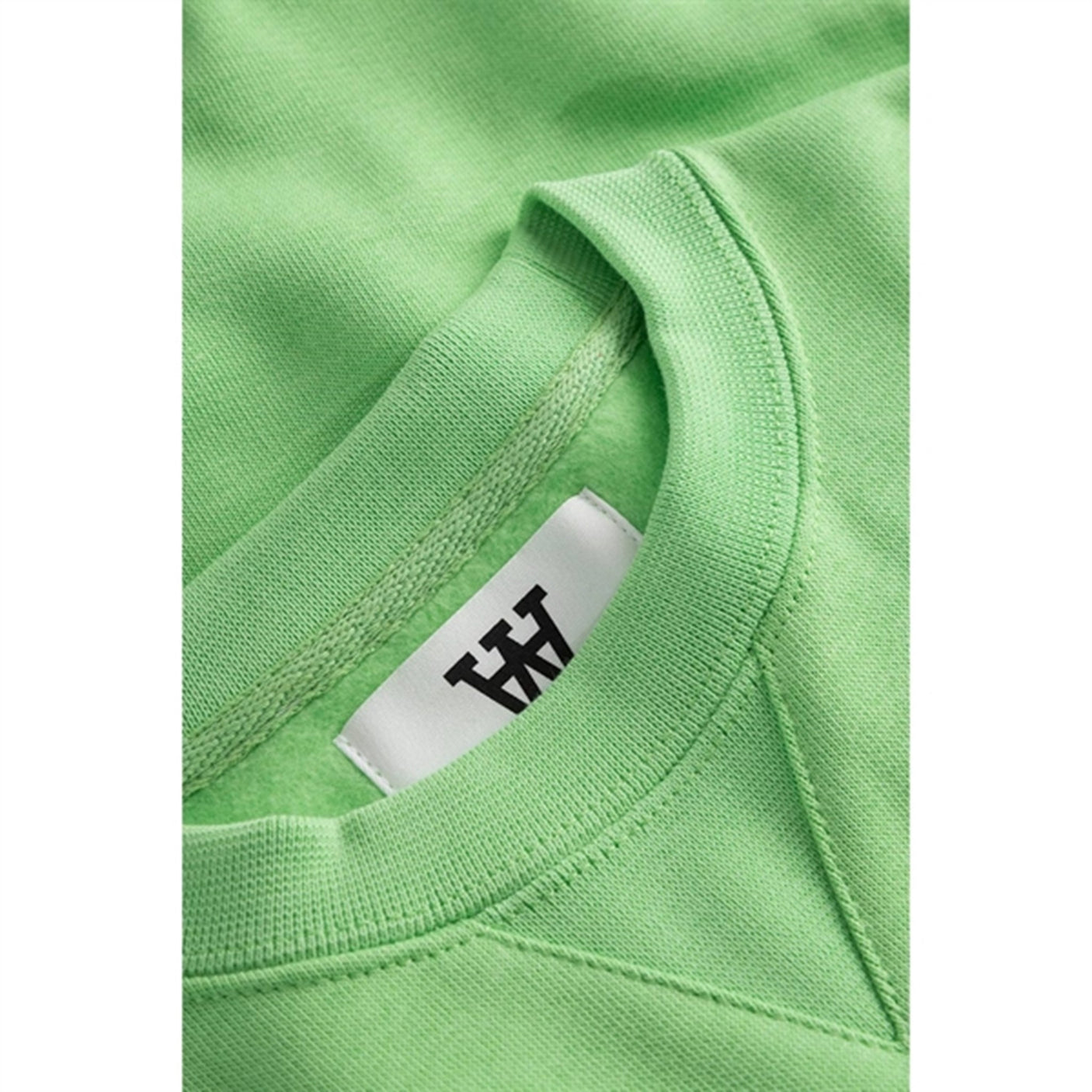 Wood Wood Pale Green Rod Arch Logo Sweatshirt