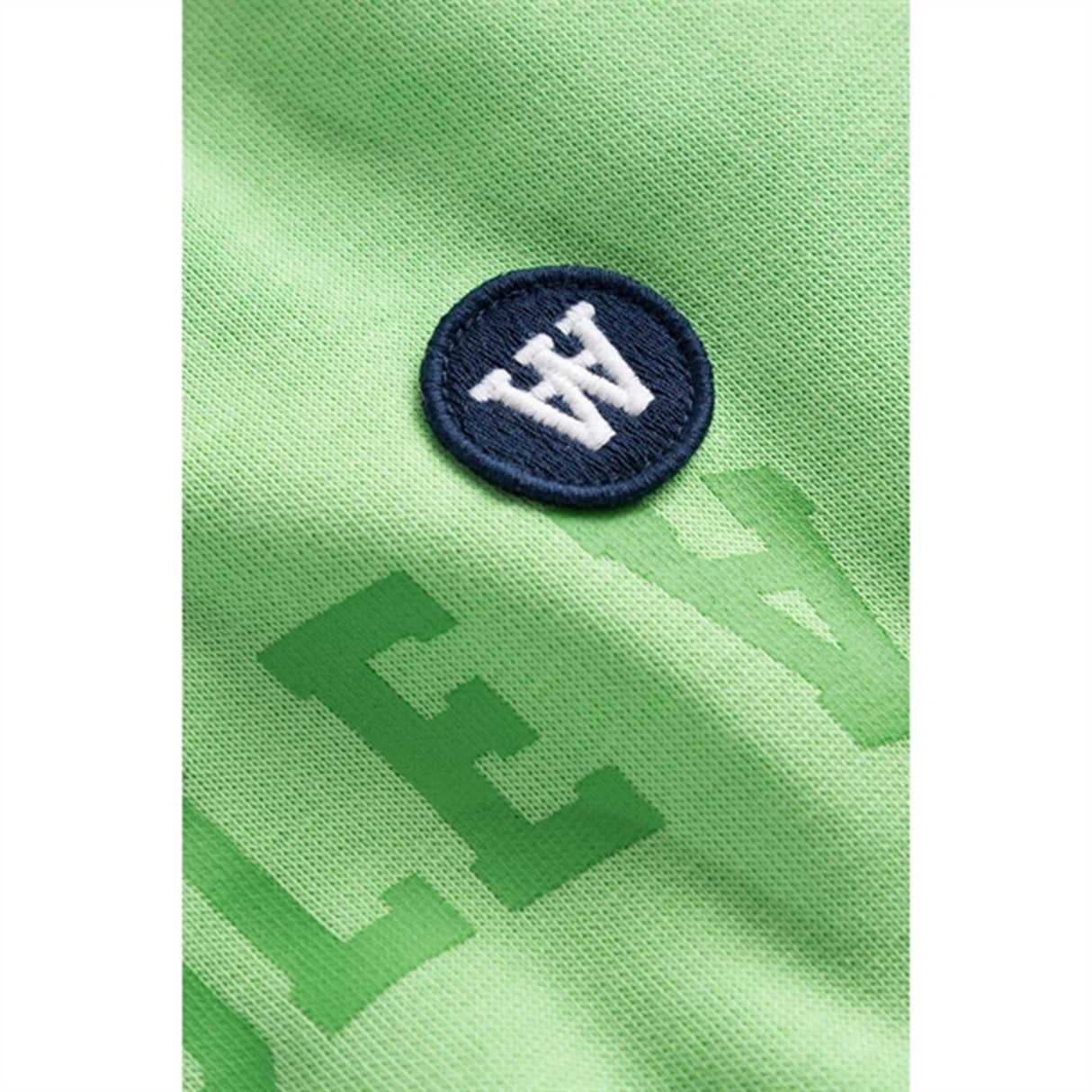 Wood Wood Pale Green Rod Arch Logo Sweatshirt