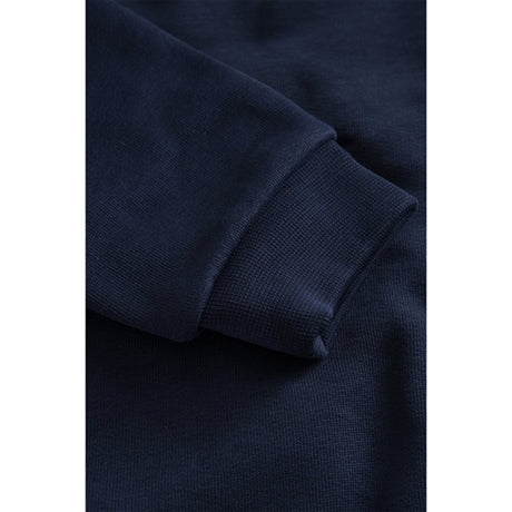 Wood Wood Navy Rod Spell Out Logo Sweatshirt