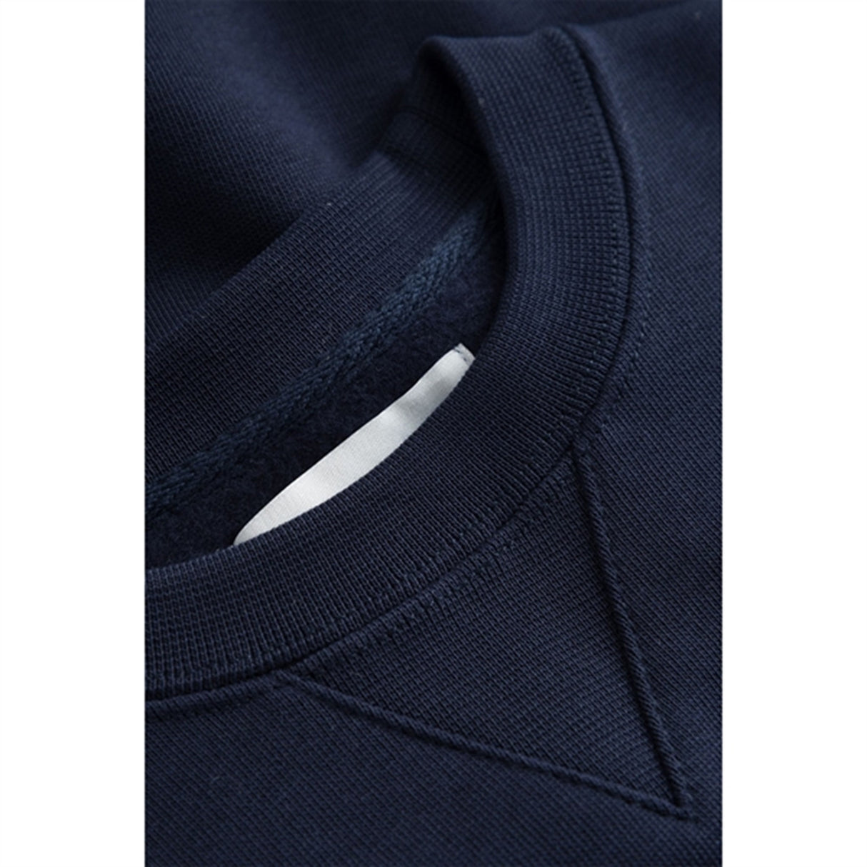 Wood Wood Navy Rod Spell Out Logo Sweatshirt